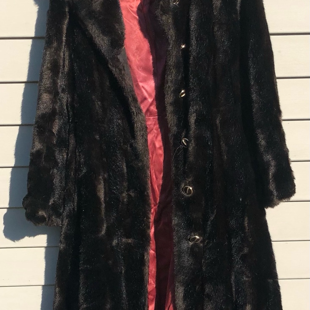 Vintage full length fur coat